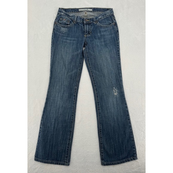 Joe's Jeans Denim - Joe's Jeans Womens 27 Medium Wash Flare Leg Distressed Denim Jeans